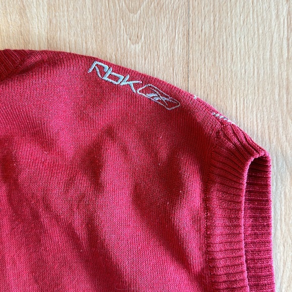 Retro Reebok argyle golf sweater vest Medium - Picture 4 of 5